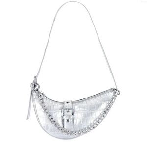 New Superdown Jade Faux Leather Bag in Metallic Silver